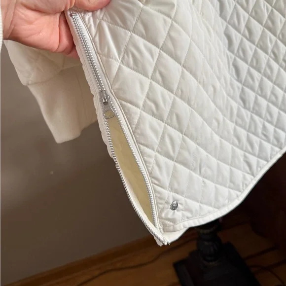 Zella Nordstrom Longline Water Resistant Quilted Bomber Jacket - Picture 3 of 9